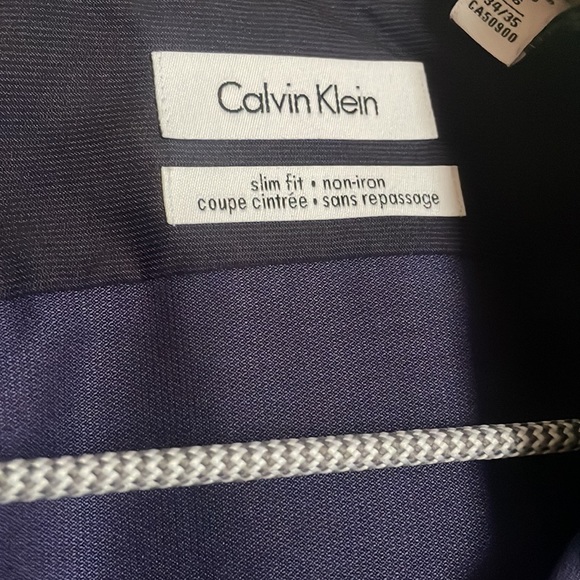 Calvin Klein purple slim fit button up - Picture 2 of 3